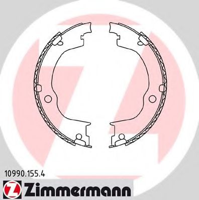 Тормозные колодки барабанные Otto Zimmermann 10990.155.4