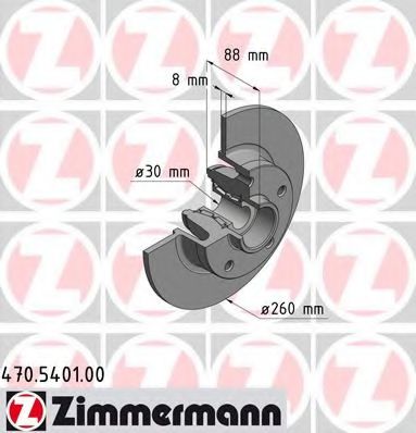 Тормозной диск Otto Zimmermann 470.5401.00