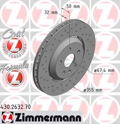 Тормозной диск Otto Zimmermann 430.2632.70