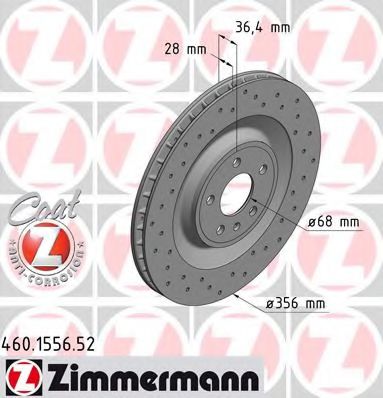 Тормозной диск Otto Zimmermann 460.1556.52