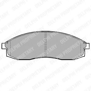 Тормозные колодки DELPHI LP1013