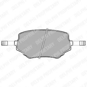 Тормозные колодки DELPHI LP1015