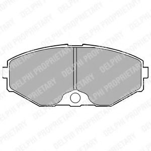 Тормозные колодки DELPHI LP1058