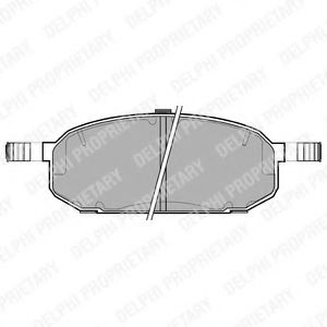 Тормозные колодки DELPHI LP1066