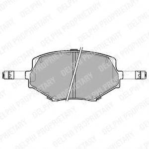 Тормозные колодки DELPHI LP1074
