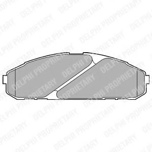 Тормозные колодки DELPHI LP1075