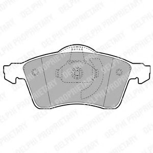 Тормозные колодки DELPHI LP1092