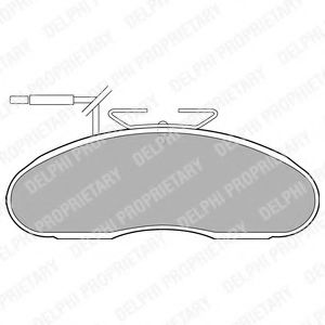 Тормозные колодки DELPHI LP1105