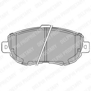 Тормозные колодки DELPHI LP1140