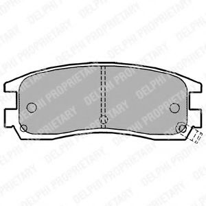 Тормозные колодки DELPHI LP1150