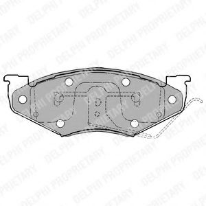 Тормозные колодки DELPHI LP1157