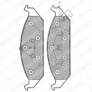 Тормозные колодки DELPHI LP1161