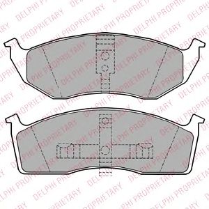 Тормозные колодки DELPHI LP1164