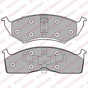 Тормозные колодки DELPHI LP1166