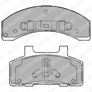 Тормозные колодки DELPHI LP1216
