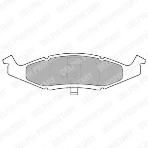 Тормозные колодки DELPHI LP1225