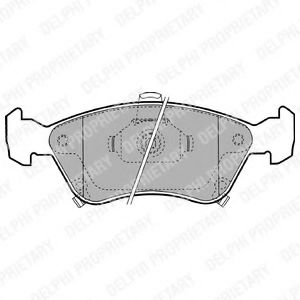 Тормозные колодки DELPHI LP1231