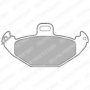 Тормозные колодки DELPHI LP1252