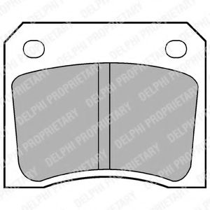 Тормозные колодки DELPHI LP133