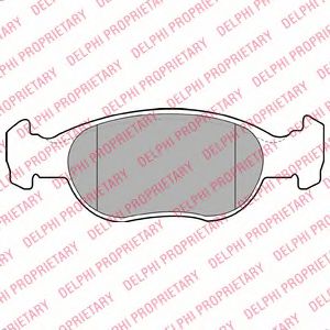 Тормозные колодки DELPHI LP1385