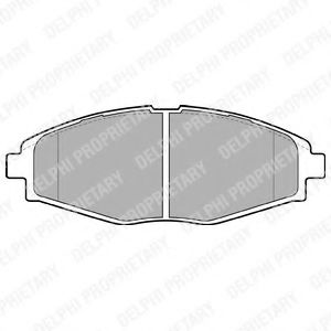 Тормозные колодки DELPHI LP1390