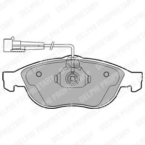Тормозные колодки DELPHI LP1404