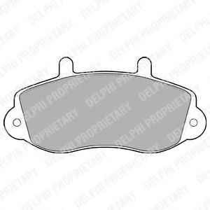 Тормозные колодки DELPHI LP1406
