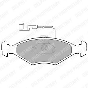 Тормозные колодки DELPHI LP1415
