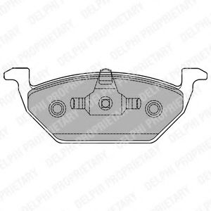 Тормозные колодки DELPHI LP1436