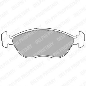Тормозные колодки DELPHI LP1443