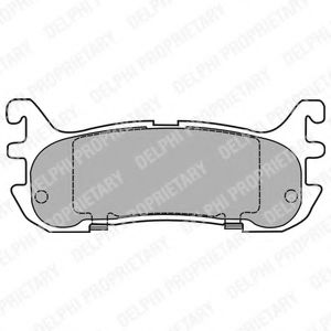 Тормозные колодки DELPHI LP1452