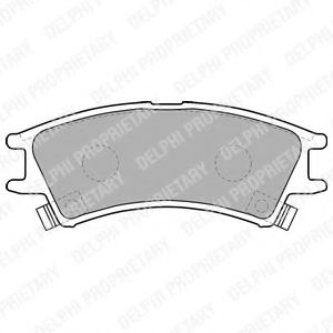 Тормозные колодки DELPHI LP1502