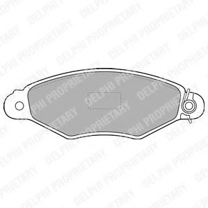 Тормозные колодки DELPHI LP1519