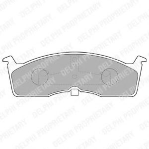 Тормозные колодки DELPHI LP1532