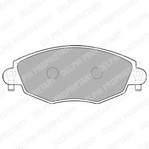 Тормозные колодки DELPHI LP1533