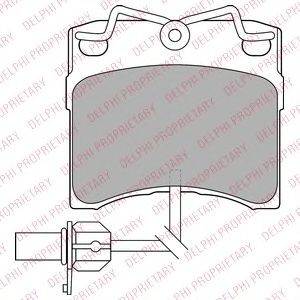 Тормозные колодки DELPHI LP1535