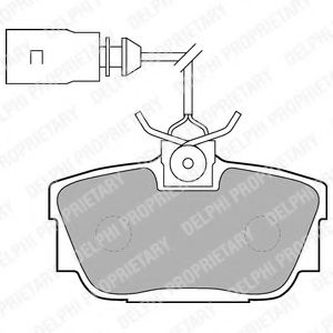 Тормозные колодки DELPHI LP1541