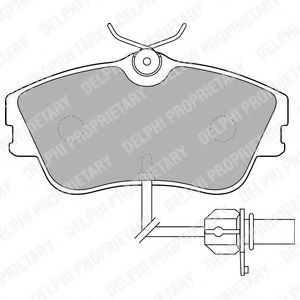 Тормозные колодки DELPHI LP1542