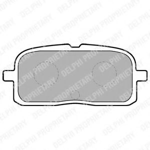 Тормозные колодки DELPHI LP1550