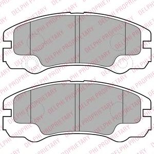 Тормозные колодки DELPHI LP1552