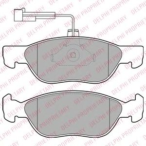 Тормозные колодки DELPHI LP1586
