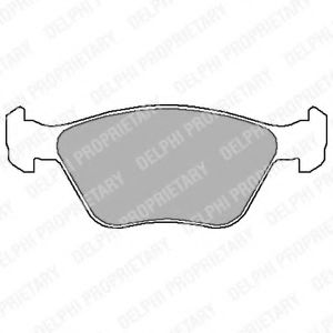 Тормозные колодки DELPHI LP1602