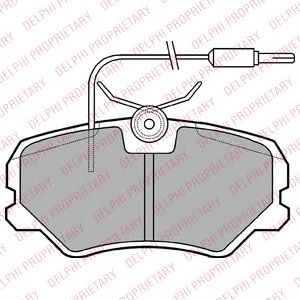Тормозные колодки DELPHI LP1606