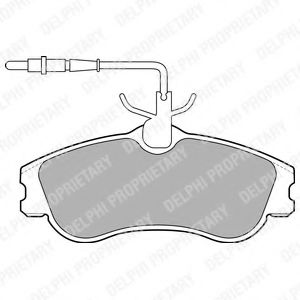 Тормозные колодки DELPHI LP1607