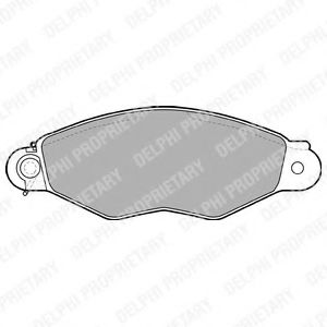 Тормозные колодки DELPHI LP1610