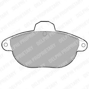 Тормозные колодки DELPHI LP1611