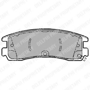 Тормозные колодки DELPHI LP1612