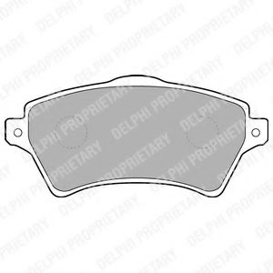 Тормозные колодки DELPHI LP1652