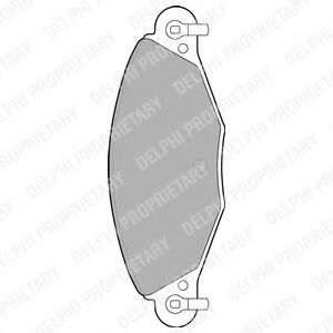 Тормозные колодки DELPHI LP1655