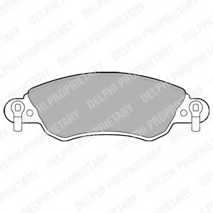 Тормозные колодки DELPHI LP1656